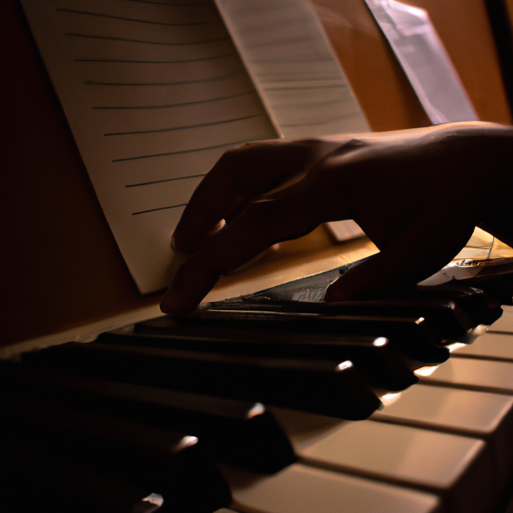 Cómo tocar el acorde D en el piano