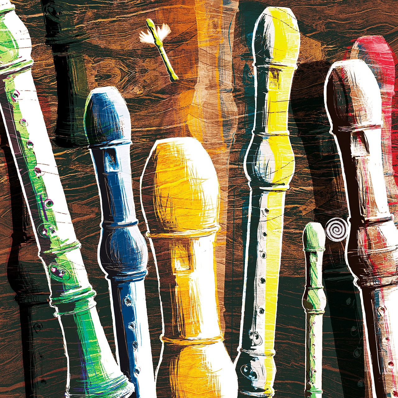 ¿Cuál es el nombre de la flauta de madera?